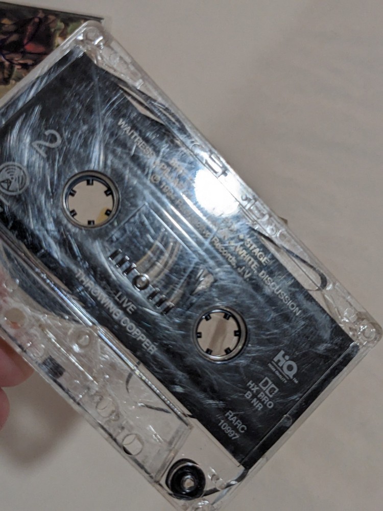 LIVE signed cassette THROWING COPPER Kowalczyk + 3 + JERRY HARRISON autograph