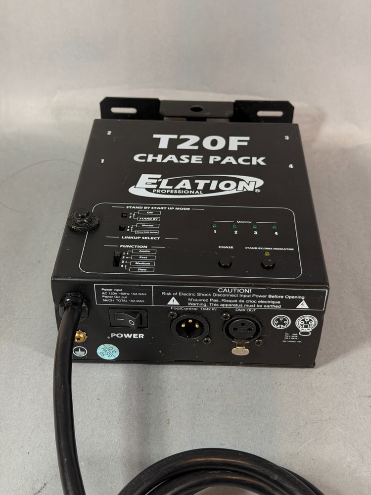 Elation T20F LED PAR Chase Pack 4-Channel Controller - No Foot Control