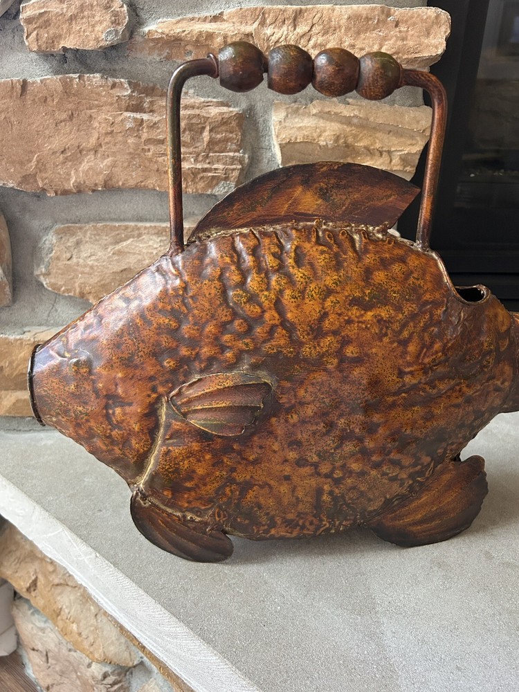 Whimsical Fish Watering Can Art