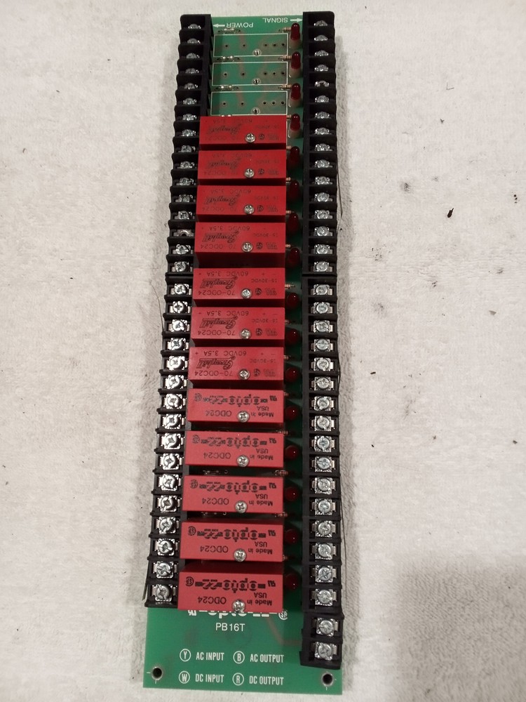 Opto 22 PB16T Relay Board with Modules