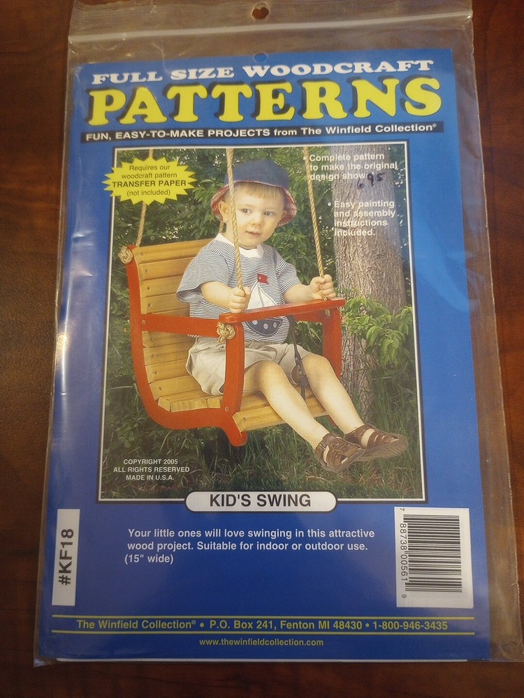 Full Size Woodcraft Patterns Kids Swing