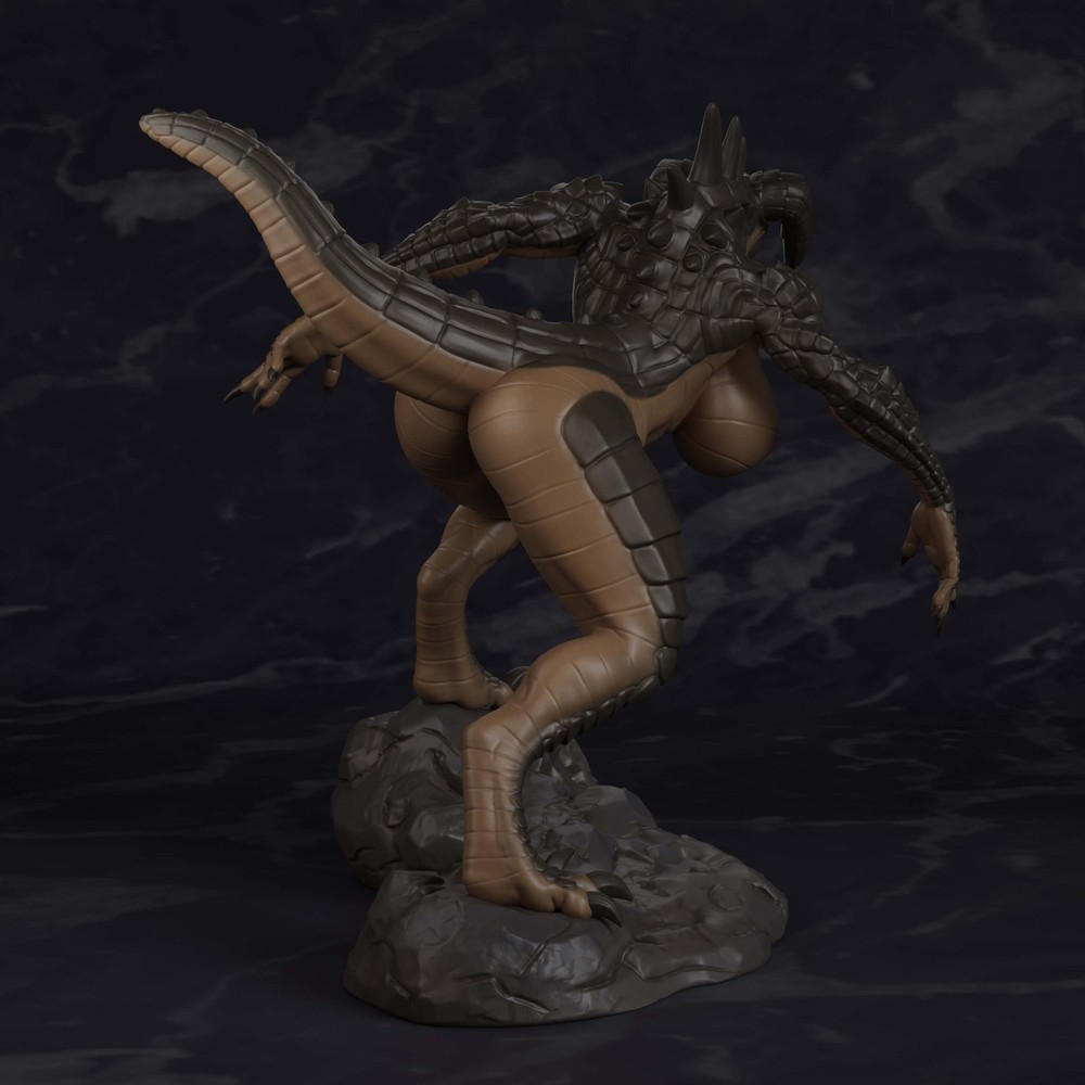 DeathClaw Polybits 1/12 Scale Resin Figure NSFW | Unpainted Model Kit