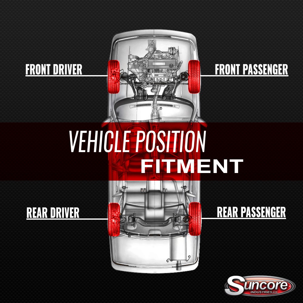 Front Complete Strut Assemblies & Rear Shocks for 2013-2018 Acura RDX