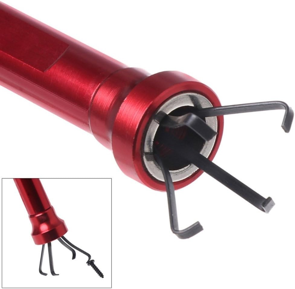 HARDK Magnetic Pick-Up Tool 4 Claws LED Flexible Grabber