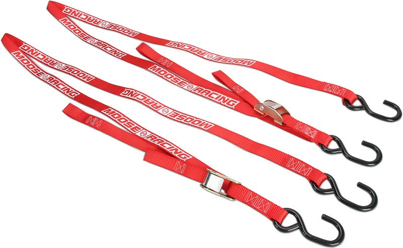 Moose Racing Soft-Tie Tie-Downs - Red  -  3920-0303