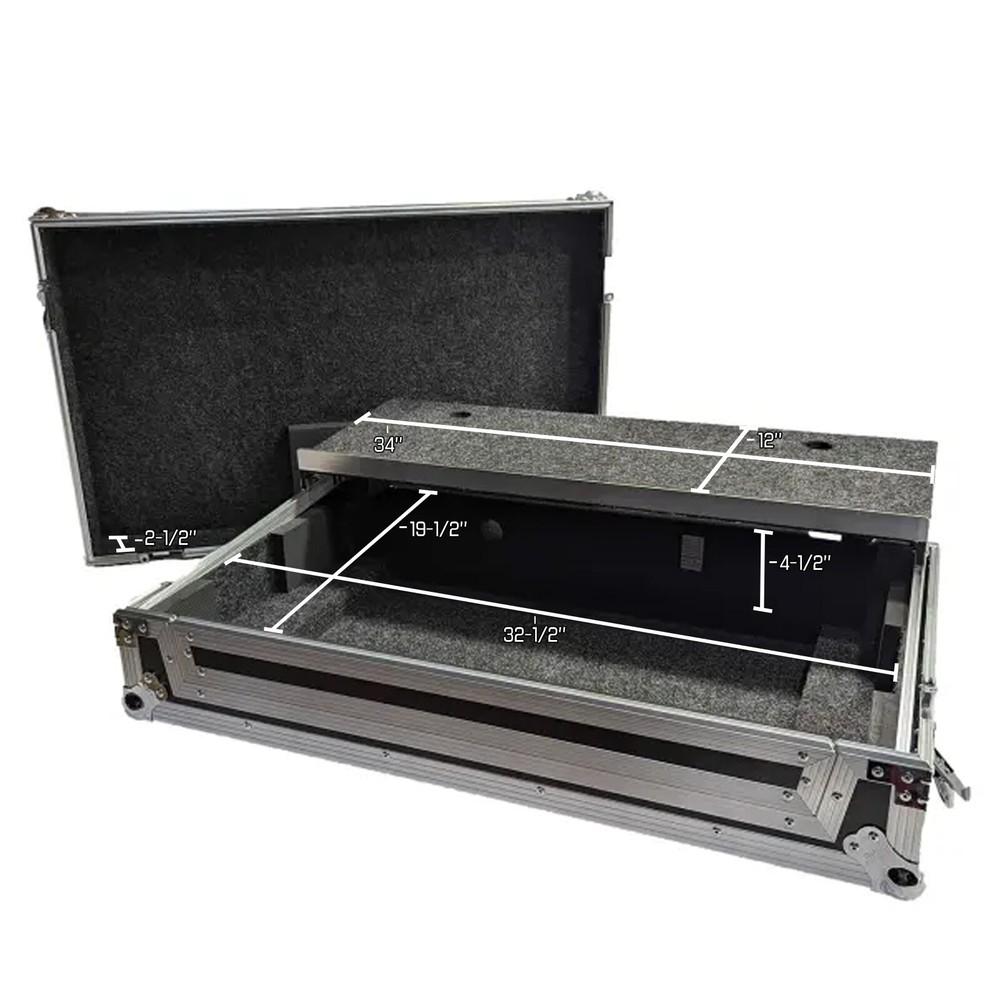 Harmony HCRANEFOURWLT DJ Controller Case for Rane Four Advanced 4 Ch Stems