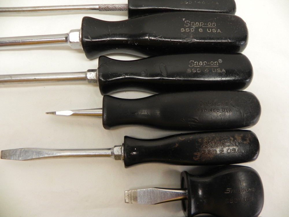 Snap-On 15 Piece Combination Black Hard Handle Screwdriver Set