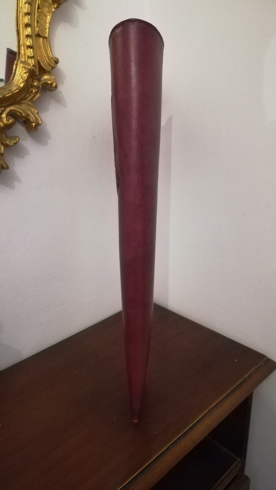 Handmade Dragon Engraved Leather Headlight. Archery.