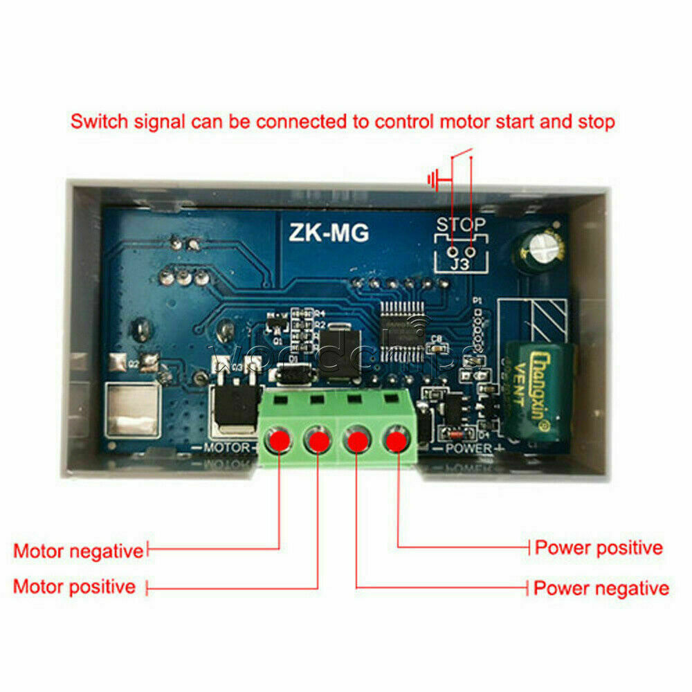 5V-30V Voltage Regulator DC Motor Speed Controller PWM Frequency Duty Cycle LED