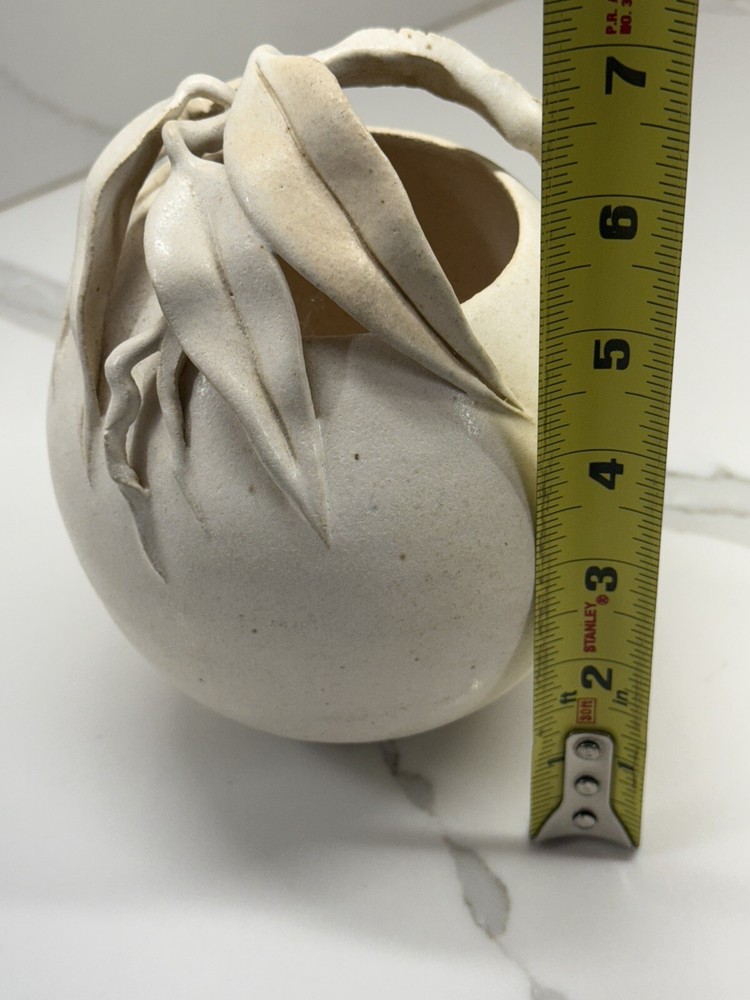 VINTAGE TERRACOTTA VASE SIGNED E RIETZ.