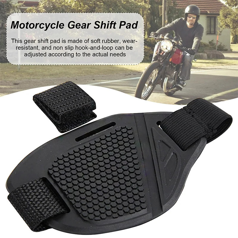 Motorcycle Shift Pad Cover-Durable Rubber Boot&Adjustable Shifter