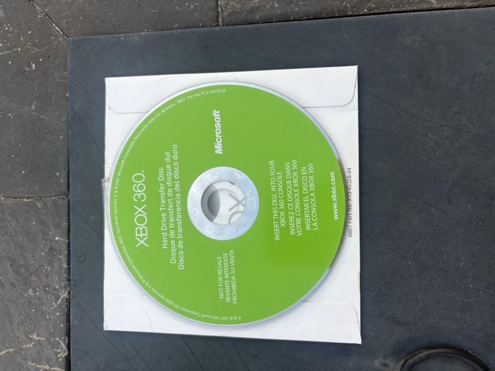 Xbox 360 Hard Drive Transfer Disc