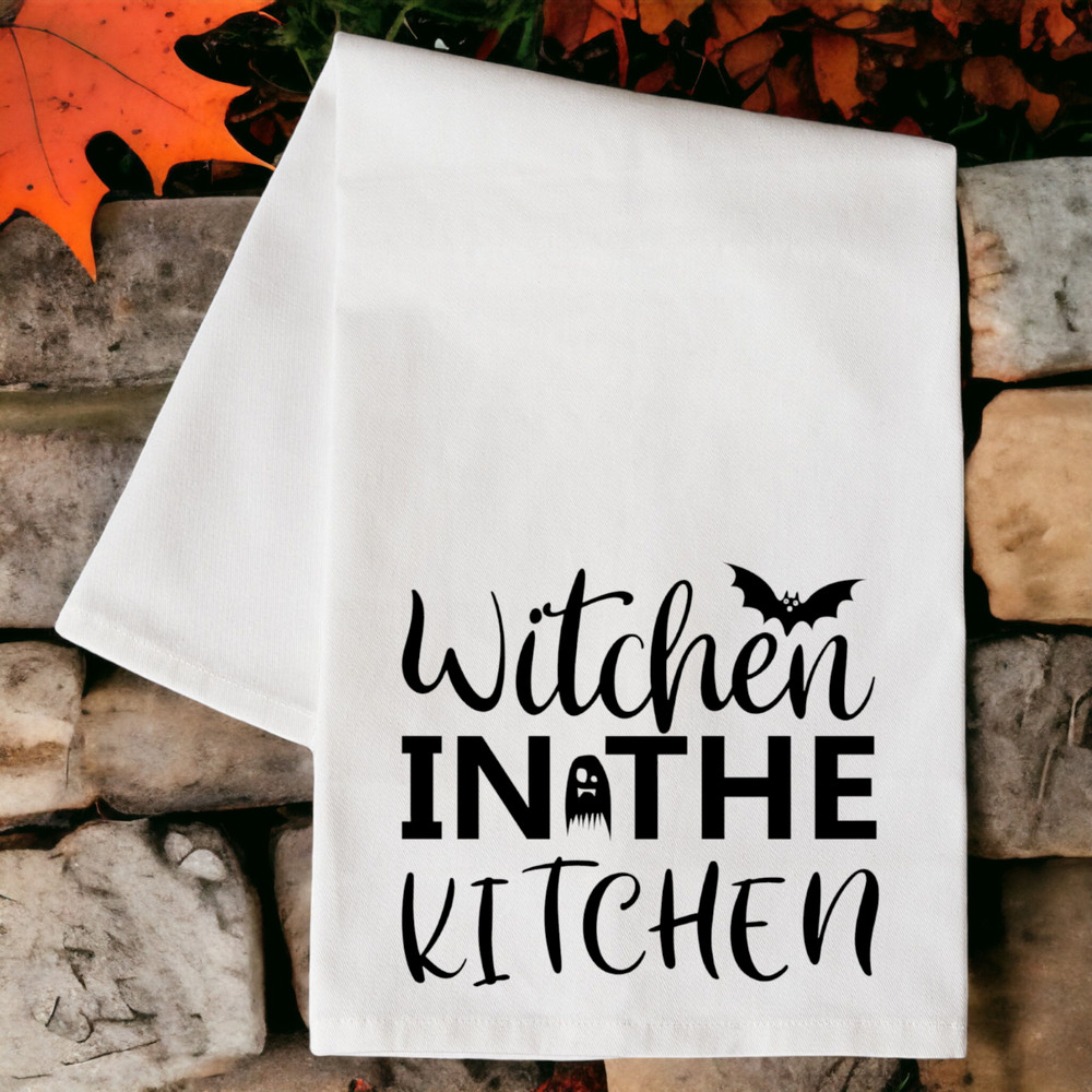 Witchen In The Kitchen Witchy Kitchen Dish Towel Decoration