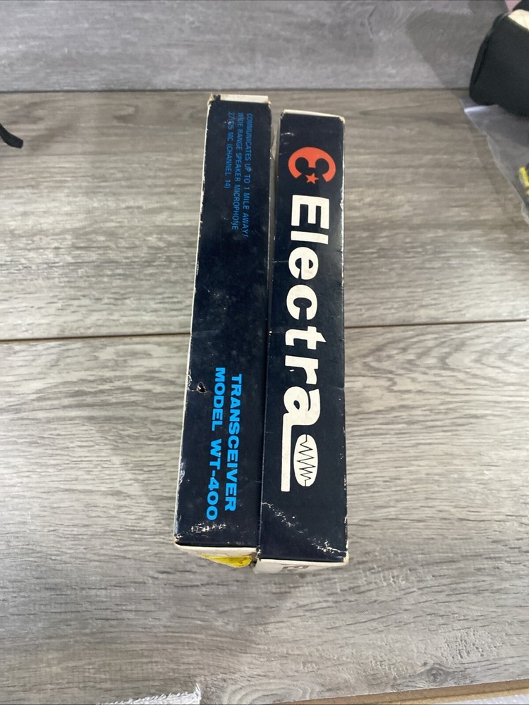 Electra Transceiver Model Wt-400 Blue original Box walkie talkie