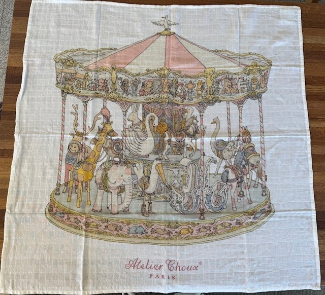 Atelier Choux Paris Carousel Swaddle Blanket