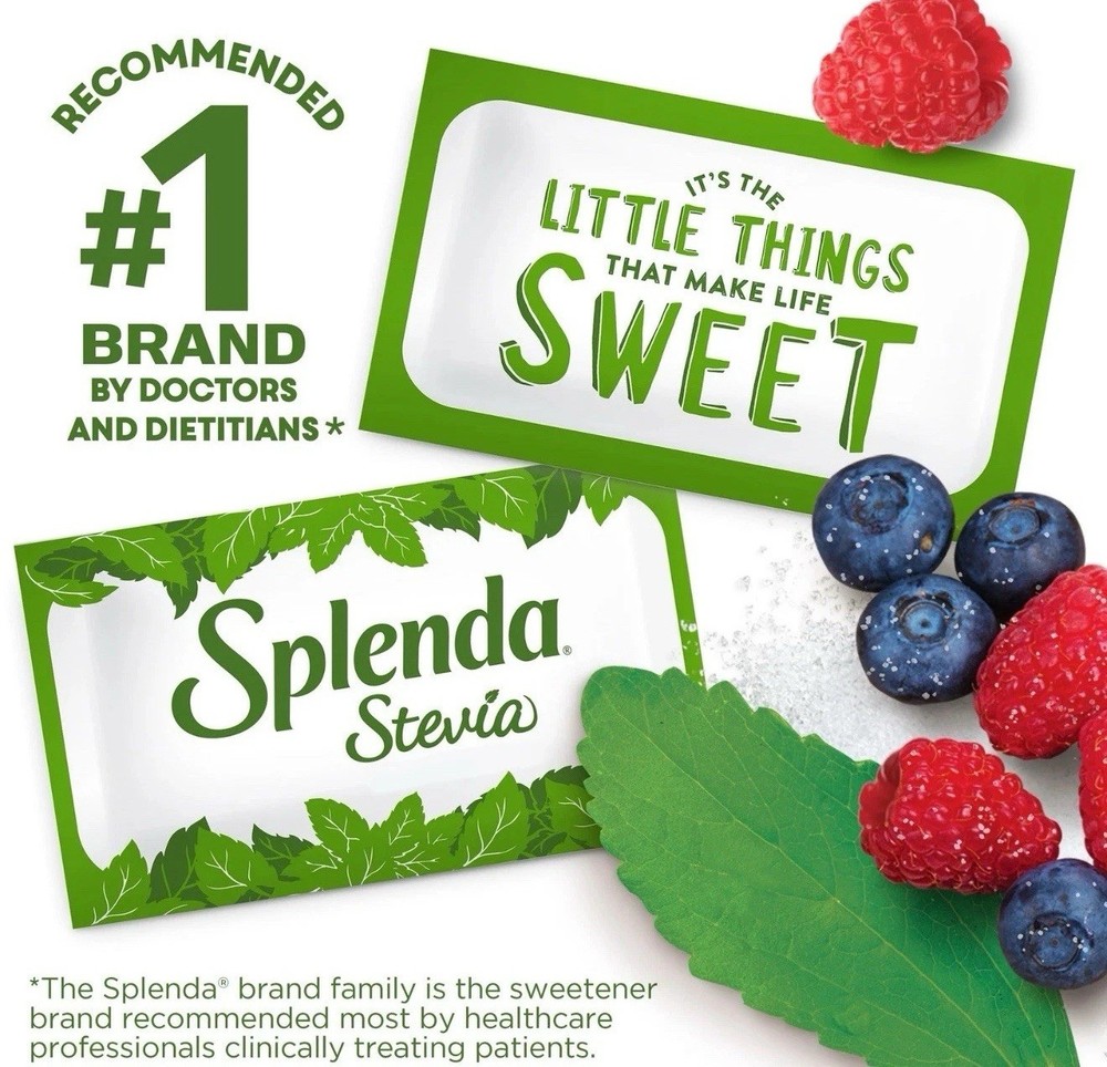 Splenda Stevia 5x40 Packets (200 Total) |Bulk Value |Zero Calorie |Free Ship