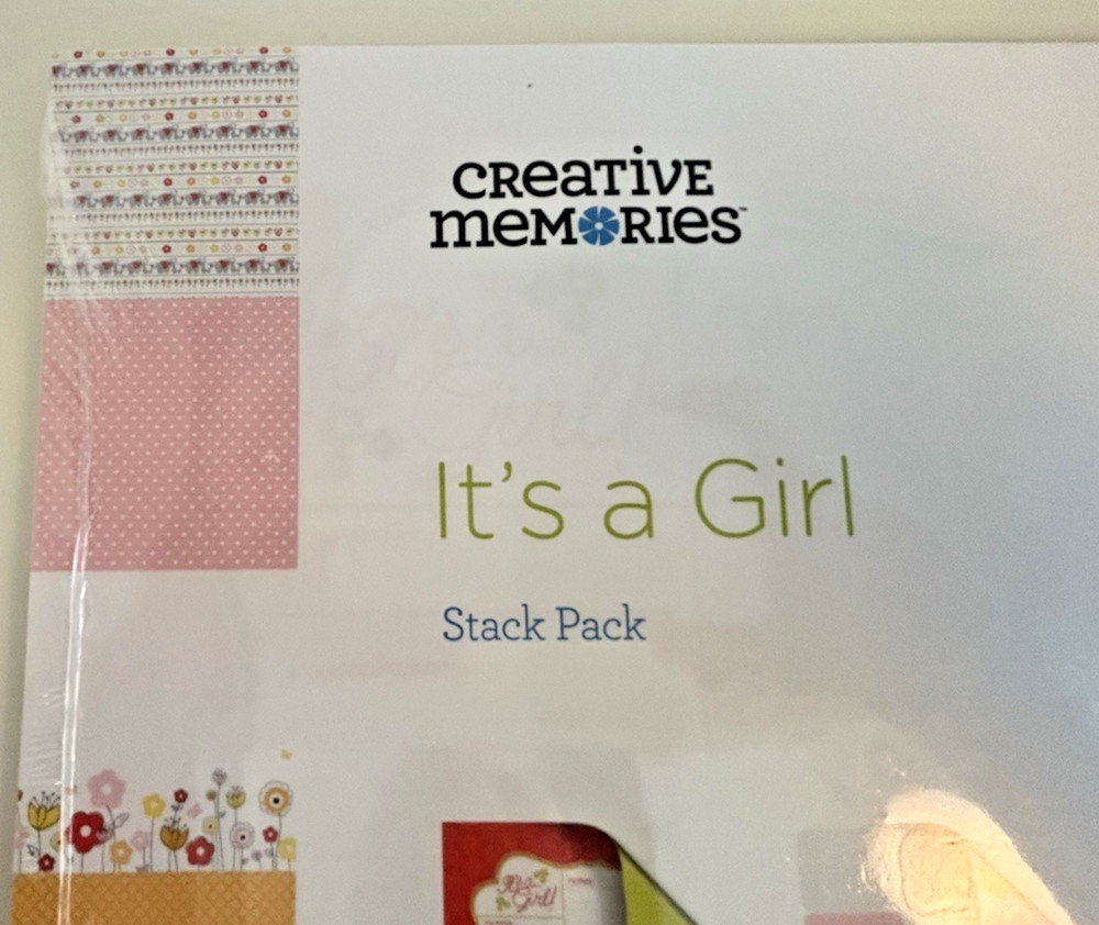 Creative Memories IT'S A GIRL Stack Pack & Mat Pack - NEW