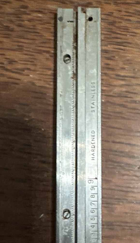 Starrett #120A Dial Caliper, SS, White Face, 0-6" Range, Missing Stop Pad -As-Is