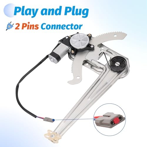 Front Left Driver Side Power Window Regulator with Motor Compatible with Ford