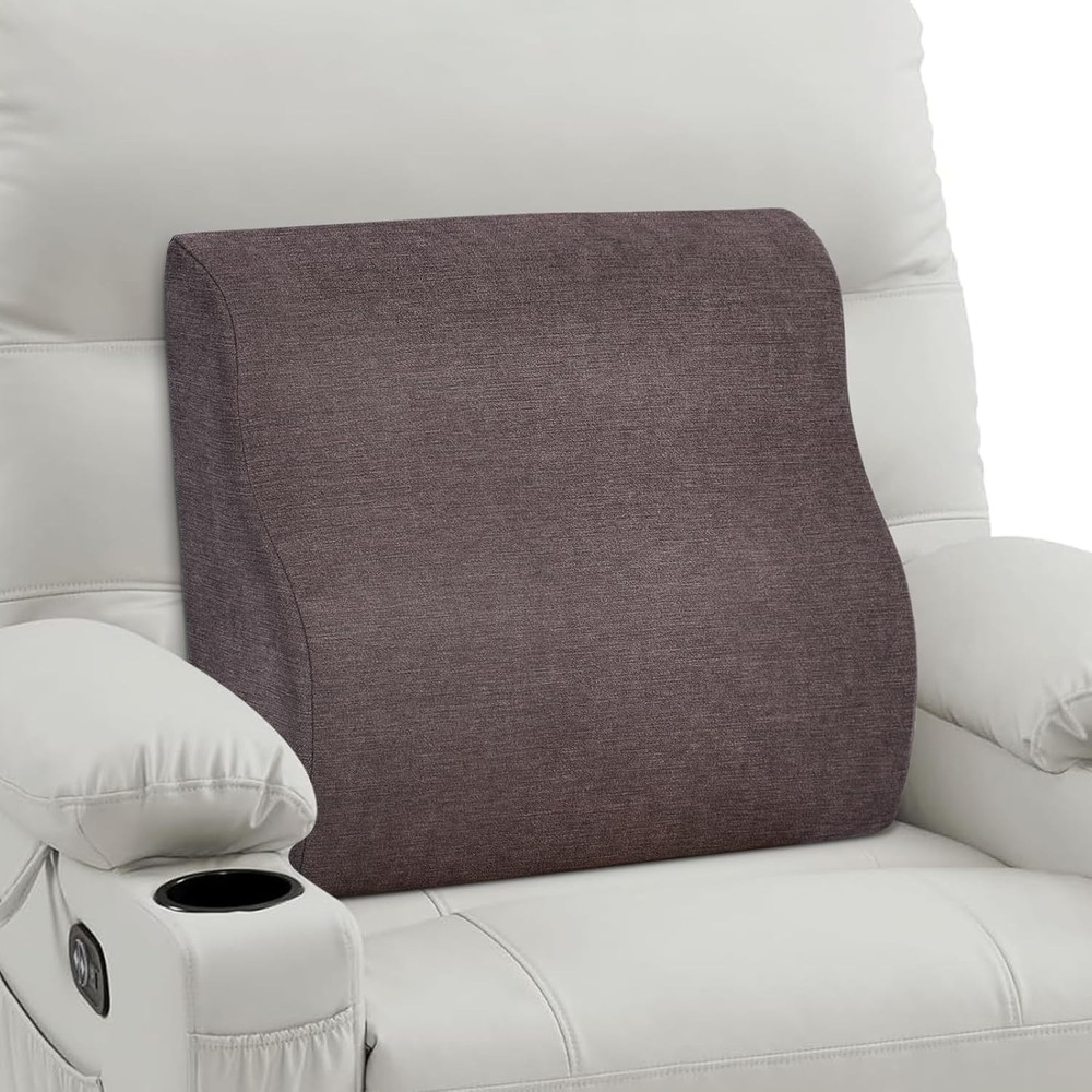 TANYOO Back Support Pillow for Recliner Dual Layer Lumbar Medium, Brown OPENBOX