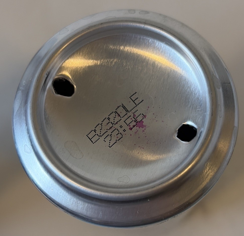 2025 Monster 19.2oz. Can ( Tour Water)Empty Bottom Opened