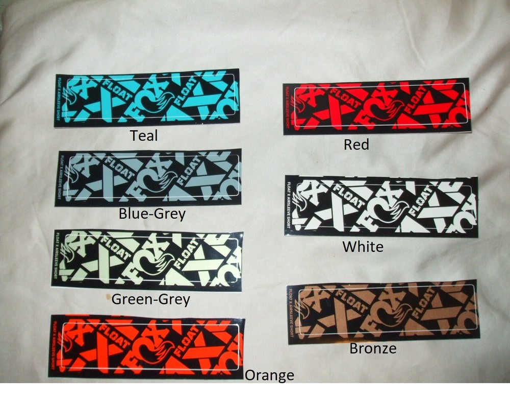Fox Float X Airsleeve Shock Decal (Short or Medium)