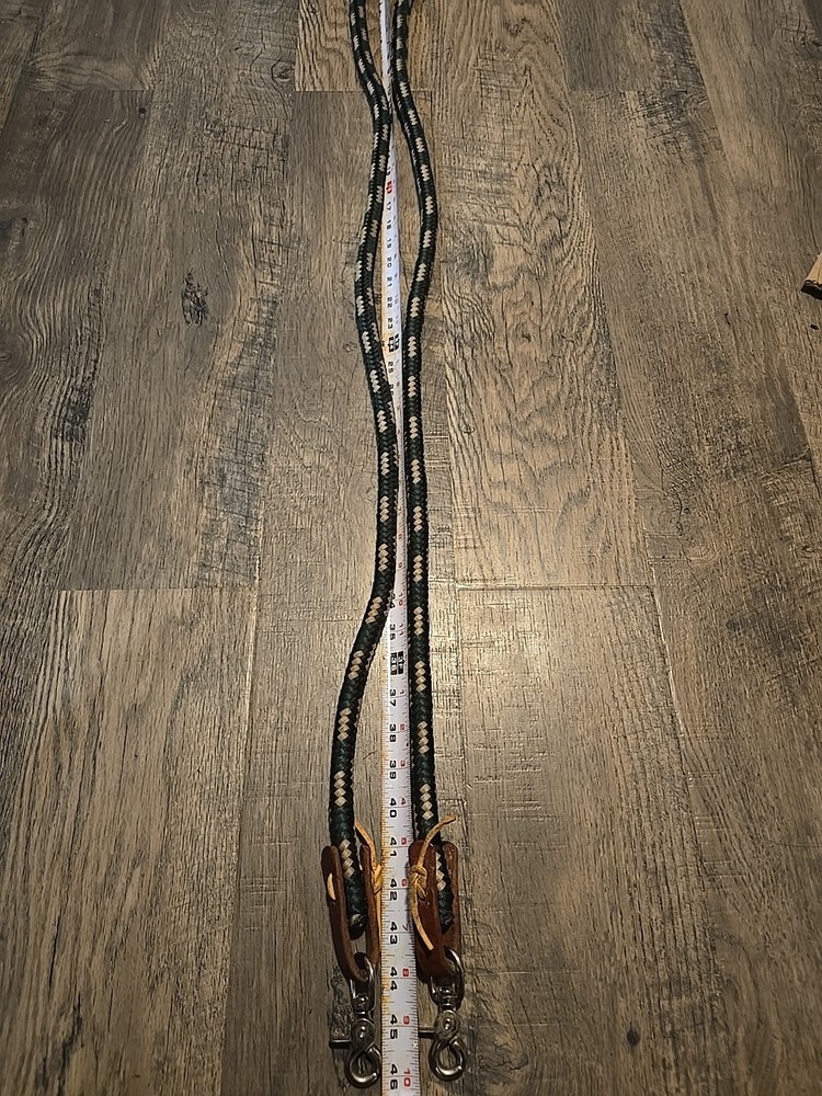 braided nylon reins