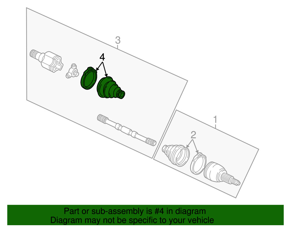 Genuine Ford Cv Joint Boot Kit E6DZ-3A331-H