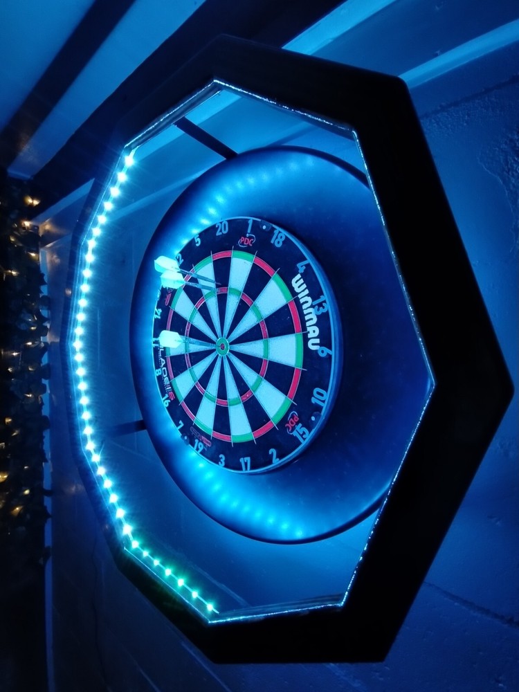 Custom Lighting System - Steel Tip dart Board