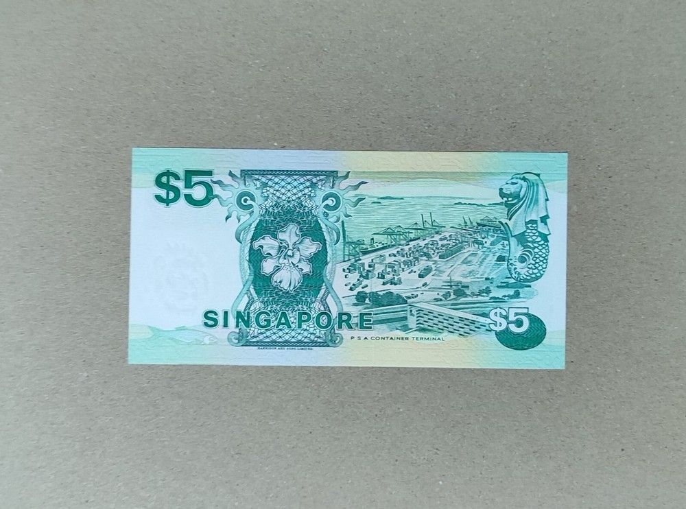 Singapore 5 Dollars 1997 Pick 35 UNC