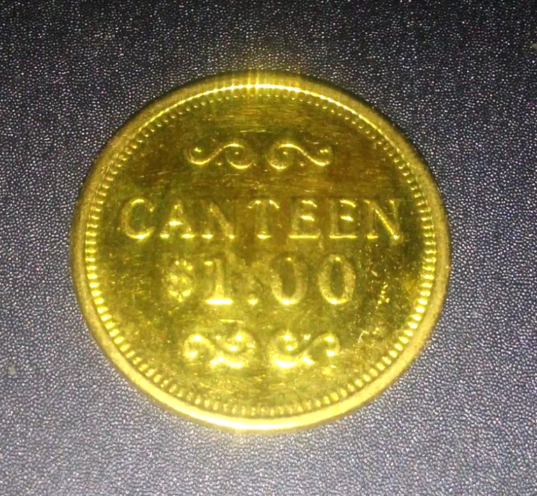 CANTEEN ONE DOLLAR VINTAGE TOKEN-L@@K!