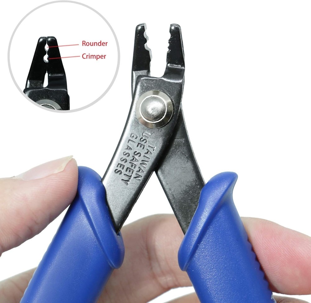Professional Bead Crimping Tool for 2mm & 3mm Beads – Lightweight & Effective