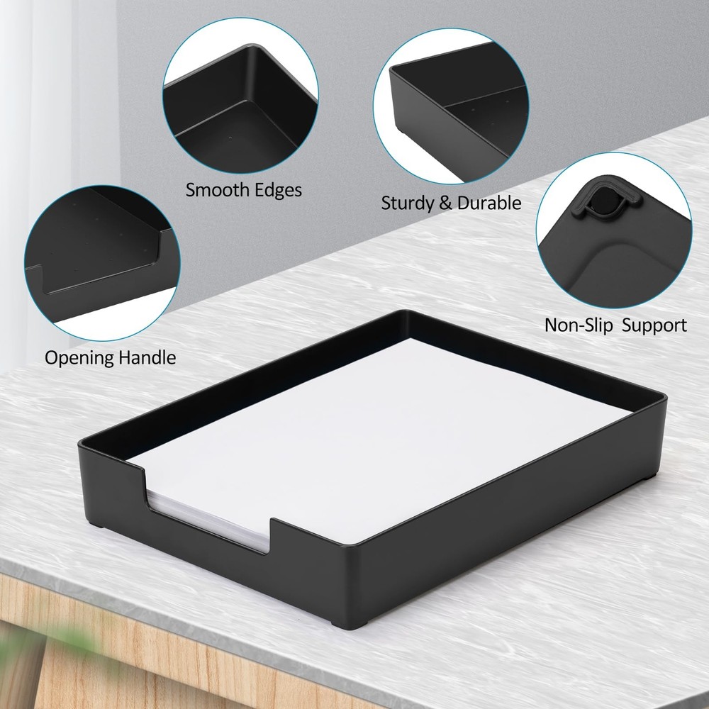 Letter-Size Paper Tray Organizer/Office Organizers/Rectangular Plastic Files/...