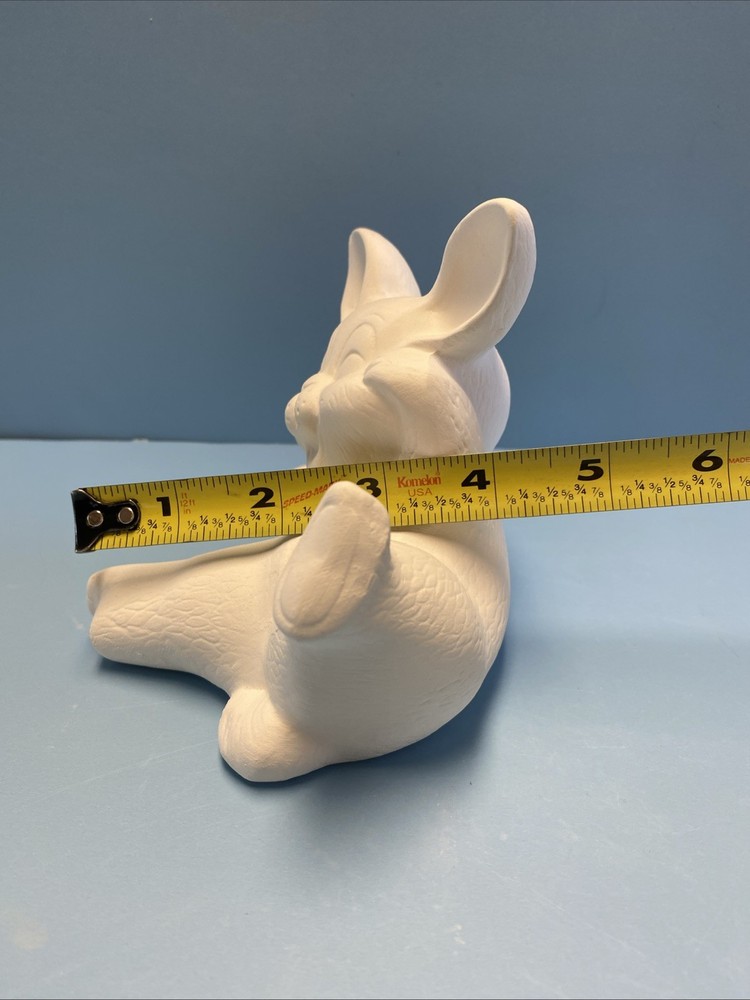 Ceramic Bisque Happy Easter Bunny Ready To Paint For Easter