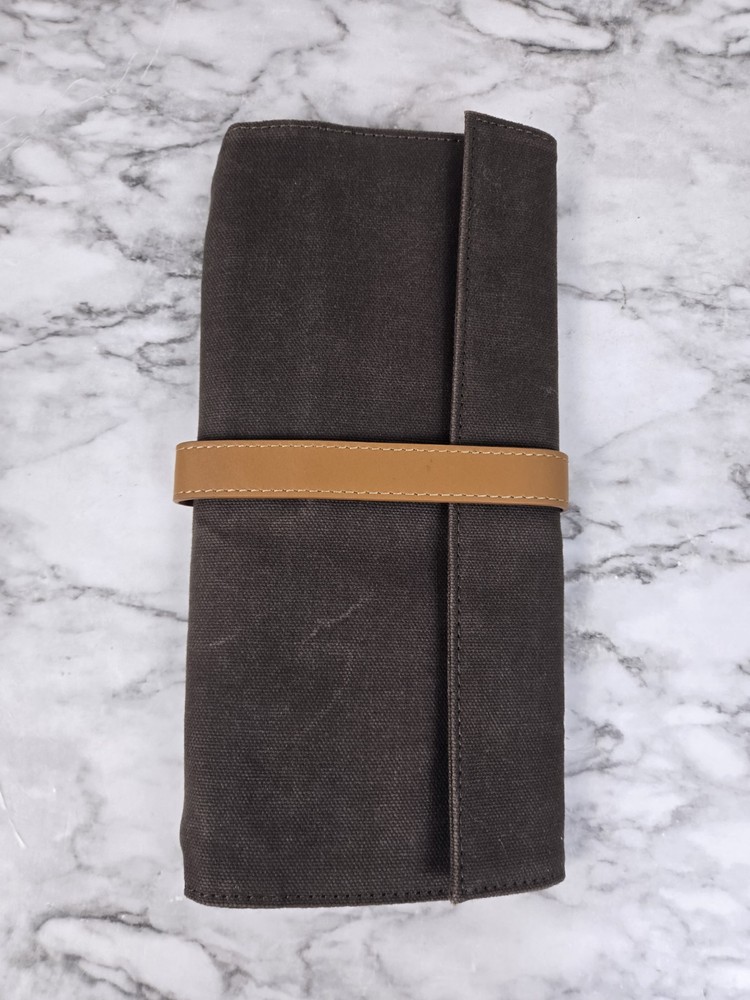 Mark & Graham Becket Canvas/Leather Fold Up Tech Case