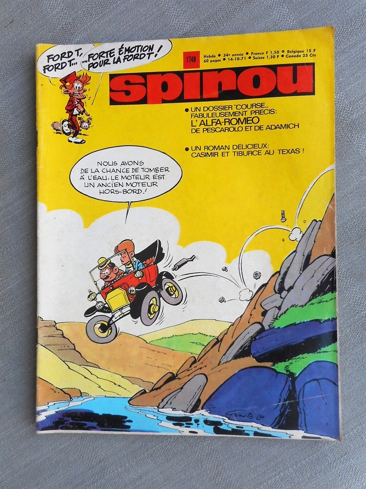 Spirou Weekly No. 1748 Correct Condition With The Folder