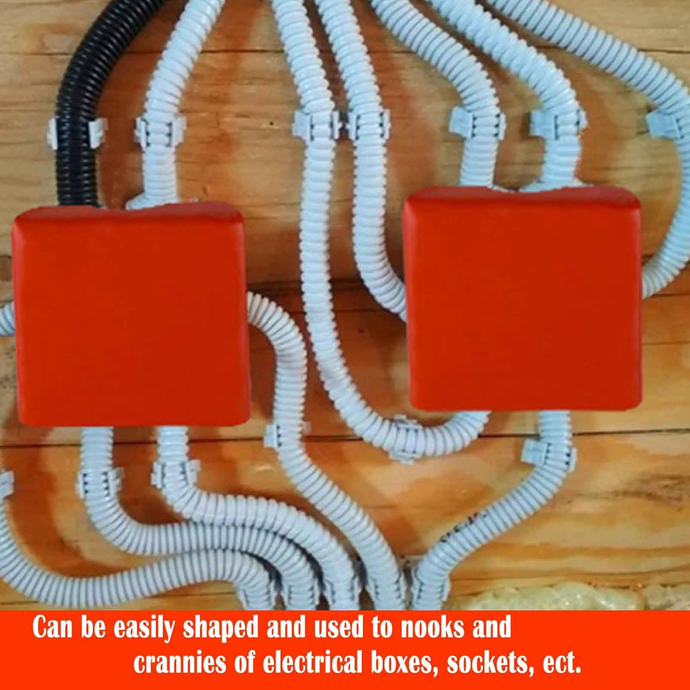 24 Pack Fire Putty Pads - Moldable Fire Barrier for Electrical Sockets & Opening
