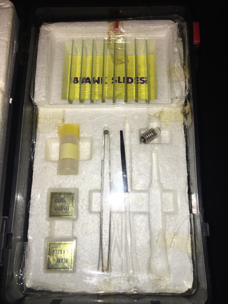 Sears Microscope Set vintage used 750x zoom