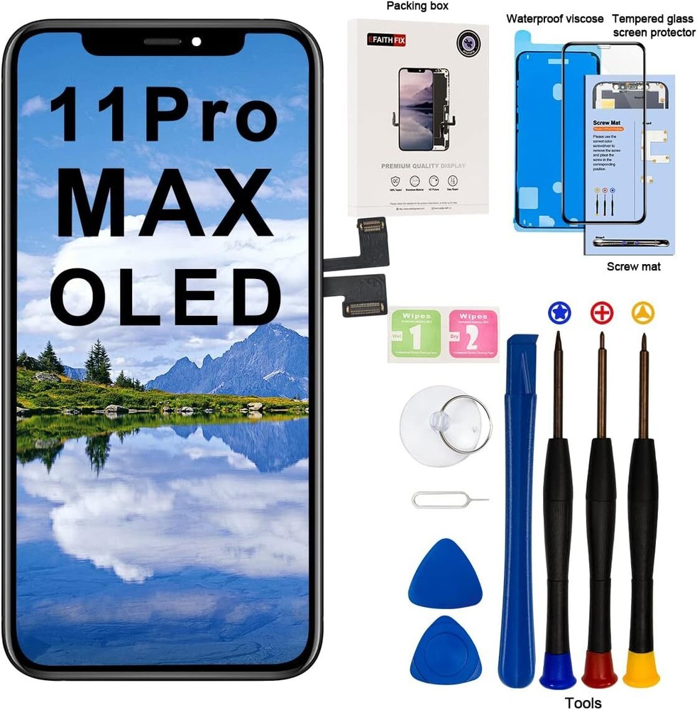 For iPhone 11 Pro Max Premium OLED Display Touch Screen Digitizer Replacement