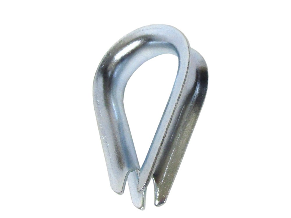 Wire Rope Thimble Standard Duty 7/8" Size for Cable Rail Eye Rigging - 10 Pack