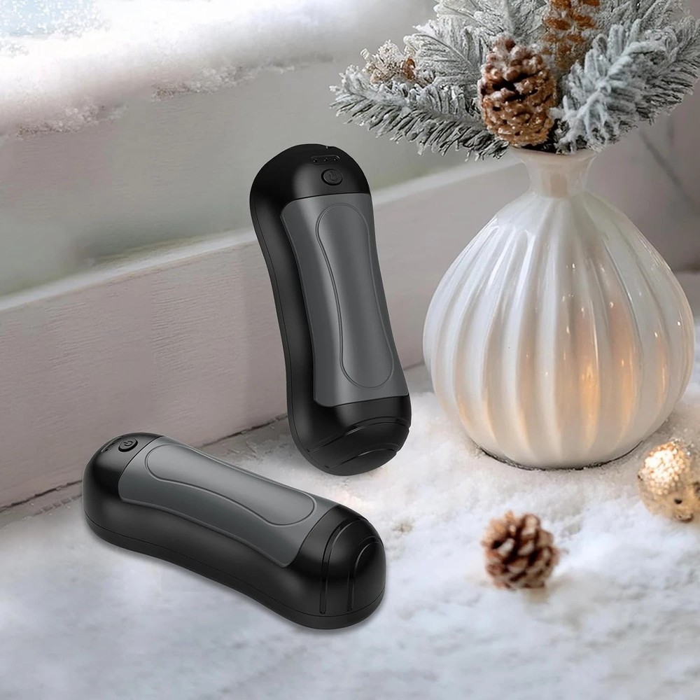 2 Pack Hand Warmers Rechargeable 6000mAh,Quick Heating Pocket Hand Warmer，A