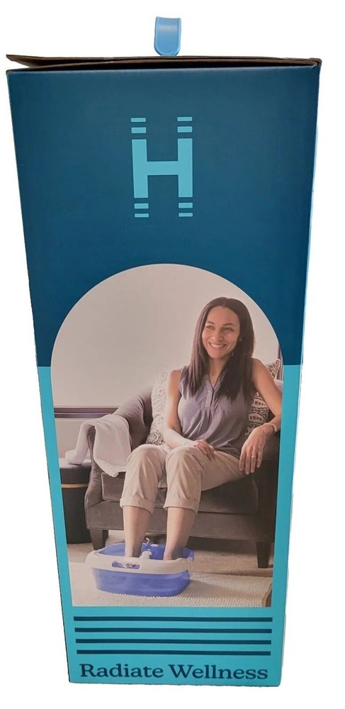 Homedics Heated Foot Bath Spa Boost Bubble Pro Pressure Node Rollers NEW Sealed