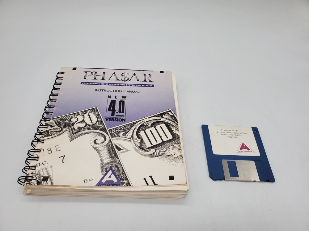 Phasar Pha$ar v4.04 - Professional Home Accounting & Register - Commodore Amiga
