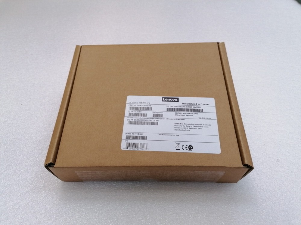 NEW 7XA7A05926 01GT707 THINKSYSTEM EXTERNAL USB DVD-RW OPTICAL DISK DRIVE