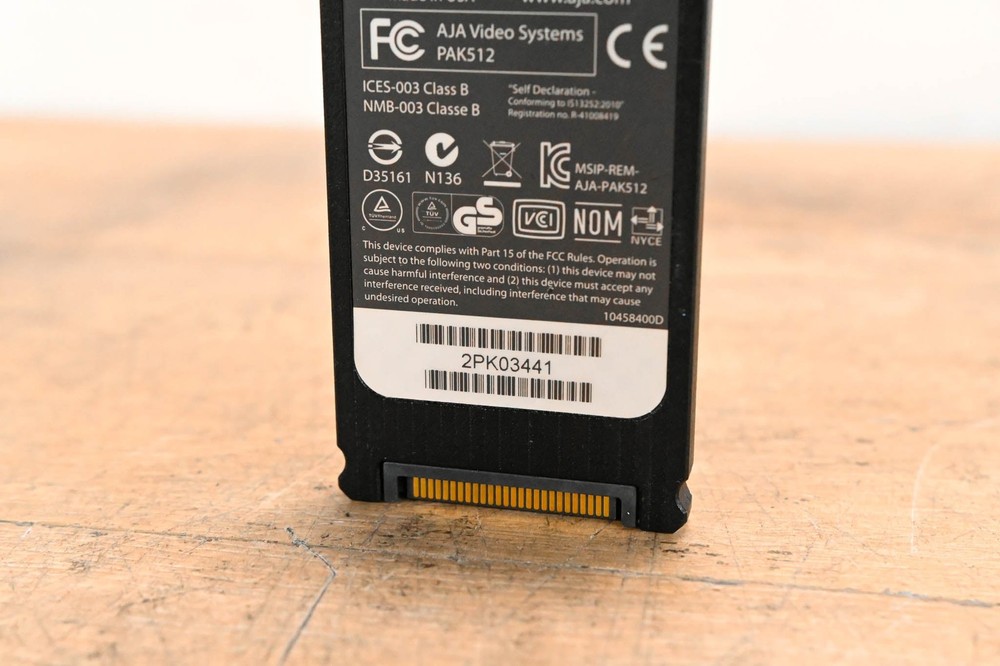 AJA PAK512 SSD Module for Ki Pro Systems CG01WEF