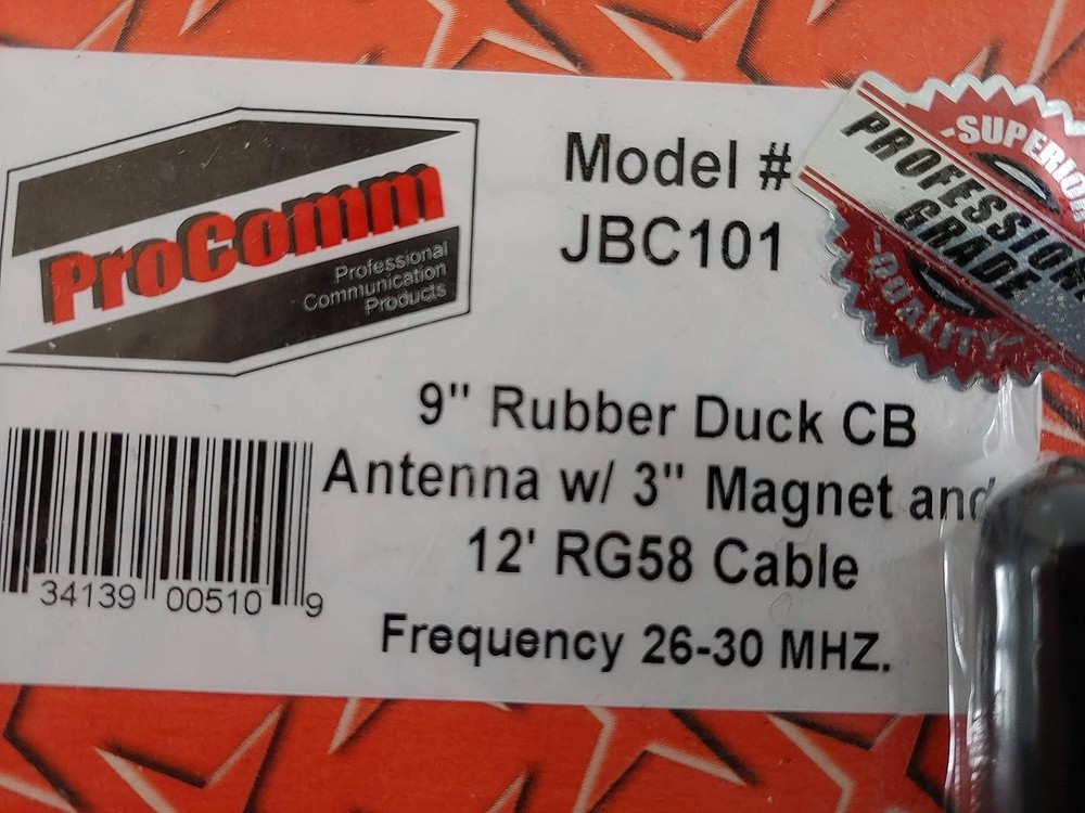 ProComm JBC101 9" Magnet Mount Antenna