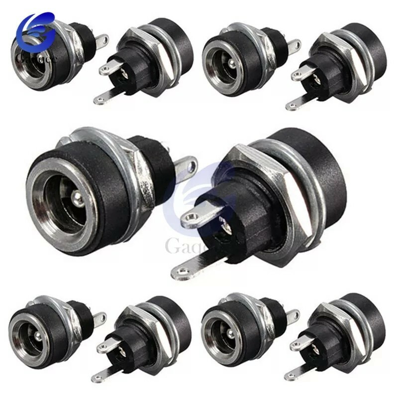 1 Pc 3A 12v For DC Power Supply Jack Socket Female Panel Mount Connector plug