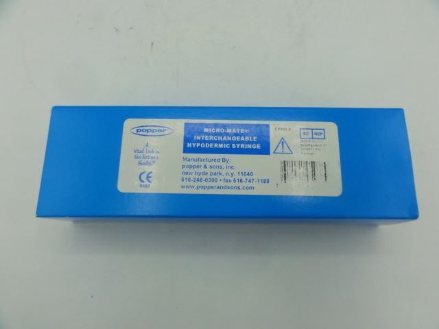 Micro-Mate 5038 Interchangeable Hypodermic Syringe, 20 CC Metal Tip