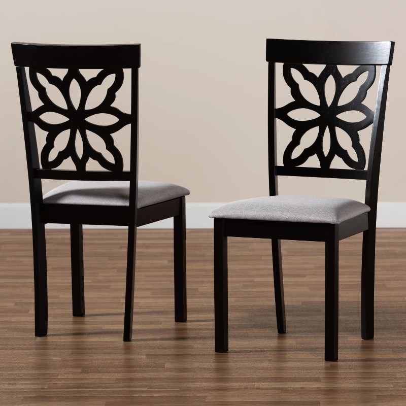 Baxton Studio Samwell Modern and Contemporary Grey Fabric Upholstered