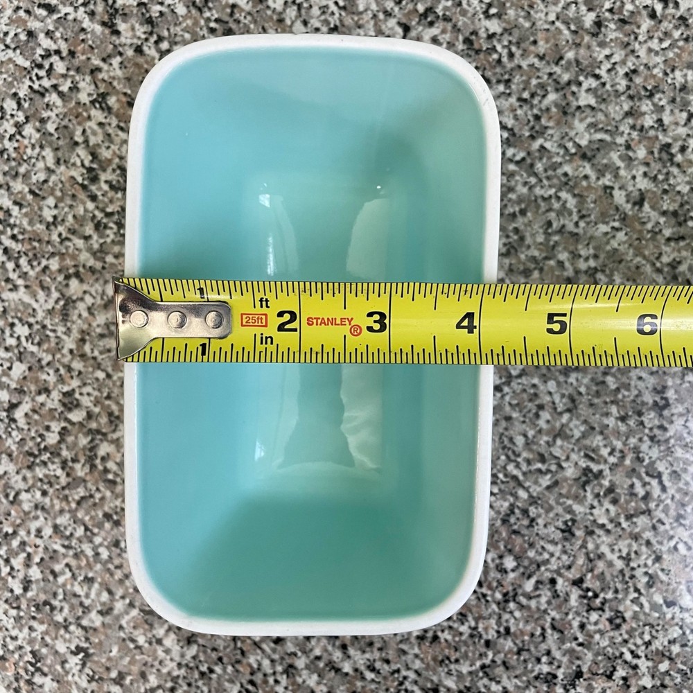 SEED By Ciroa Stoneware Teal Oversized 2 Stick Butter Dish